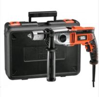 BLACK+DECKER Trapano a percussione 1100W in valigetta KR1102K