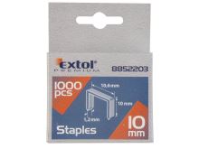 Clip EXTOL PREMIUM, confezione da 1000 pezzi, 10 mm, 11,3 x 0,52 x 0,70 mm, 8852503